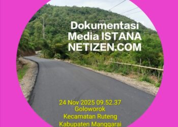 Proyek Rp 9 Miliar Mulai Gelar Hotmix Sekmen 1: Warga Golo Worok – Wela Dukung Bupati Manggarai Calon Gubernur NTT 2029 !