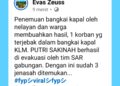 Nelayan Temukan Bangkai Kapal Wisata KM Putri Sakinah di Labuan Bajo : Satu Korban Tewas Ditemukan !