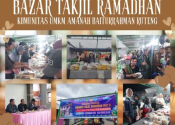 Bazar Takjil Ramadhan 1447 H – 2026 di Depan Masjid Besar Jihadul Ukhro Ruteng, Harmoni Toleransi dan Pemberdayaan UMKM