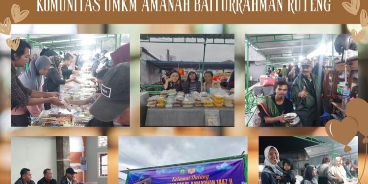 Bazar Takjil Ramadhan 1447 H – 2026 di Depan Masjid Besar Jihadul Ukhro Ruteng, Harmoni Toleransi dan Pemberdayaan UMKM