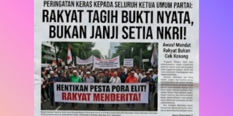 Koalisi “Suara Nurani Rakyat Indonesia” Sampaikan Peringatan kepada Ketua Umum Partai Politik !
