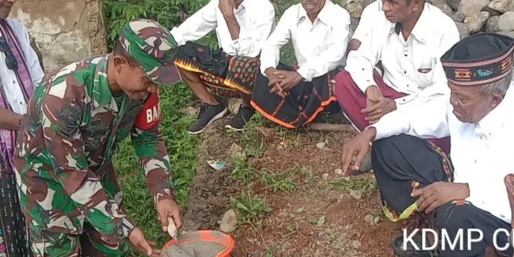 Koramil Lembor Dukung Pembangunan Gerai KDKMP di Desa Cunca Wulang, Manggarai Barat