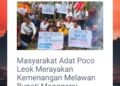 Menang di PTUN, Masyarakat Adat Poco Leok Deklarasi Hari Anti Tambang dan Desak Sahkan RUU Masyarakat Adat