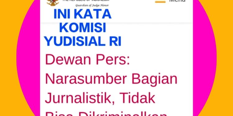 KY Ingatkan: Narasumber Tak Boleh Dikriminalisasi, Soroti Kasus Bupati Manggarai Laporkan Edi Hardum