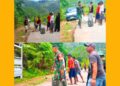 Jalan Rusak Suka Kiong ke Nantal Diperbaiki, Babinsa Mancang Pacar Bahu-Membahu Bersama Warga