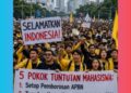 Ribuan Mahasiswa Teriak di HI: Stop Boros APBN! Turunkan Harga Beras & BBM Sekarang !