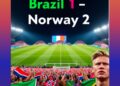 “Haaland Bikin Brasil Menangis: Norwegia Singkirkan Selecao 2-1, Lolos Perempat Final Piala Dunia 2026”