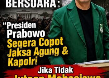 Mahasiswa UNAS Layangkan Ultimatum ke Prabowo: “Negara Hukum Sedang Retak, Presiden Harus Tegas”