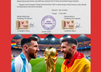 BERMATERAI & STEMPEL DESA! Taruhan Final Piala Dunia 2026 di TTS: Tanah + 18 Ekor Sapi Senilai Rp 215 Juta Jadi Rebutan