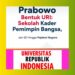 Prabowo Bentuk “URI”: Sekolah Kader Pemimpin Bangsa, dari SD Hingga Pejabat Negara
