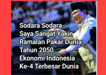 “RAMALAN TIDAK CUKUP: Prabowo Bicara Ekonomi Ke-4 Dunia, Rudi Sinaba Tanya Road Map-nya Mana?”