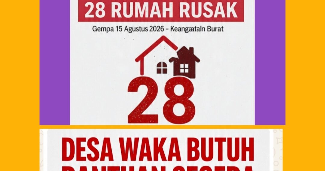 DESA WAKA KEC. PACAR: 28 RUMAH RUSAK, WARGA HARAP BANTUAN REHAB SEGERA