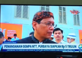 PEMERINTAH SIAPKAN Rp 5 TRILIUN UNTUK PENANGANAN GEMPA NTT
