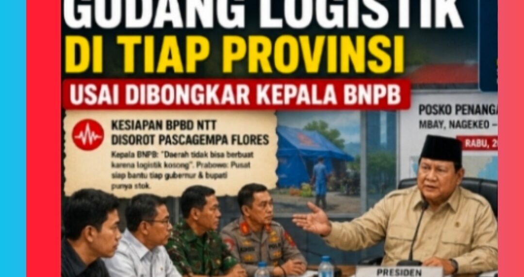 Prabowo Janji Bangun Gudang Logistik di Tiap Provinsi Usai Dibongkar Kepala BNPB