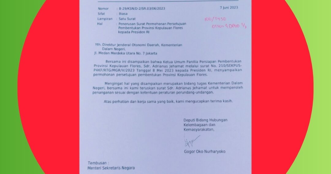 TEMBUS LAGI! Surat Setneg 7 Juni 2023: Usulan PKF Sudah Masuk Lagi ke Presiden, Kini Diteruskan ke Kemendagri