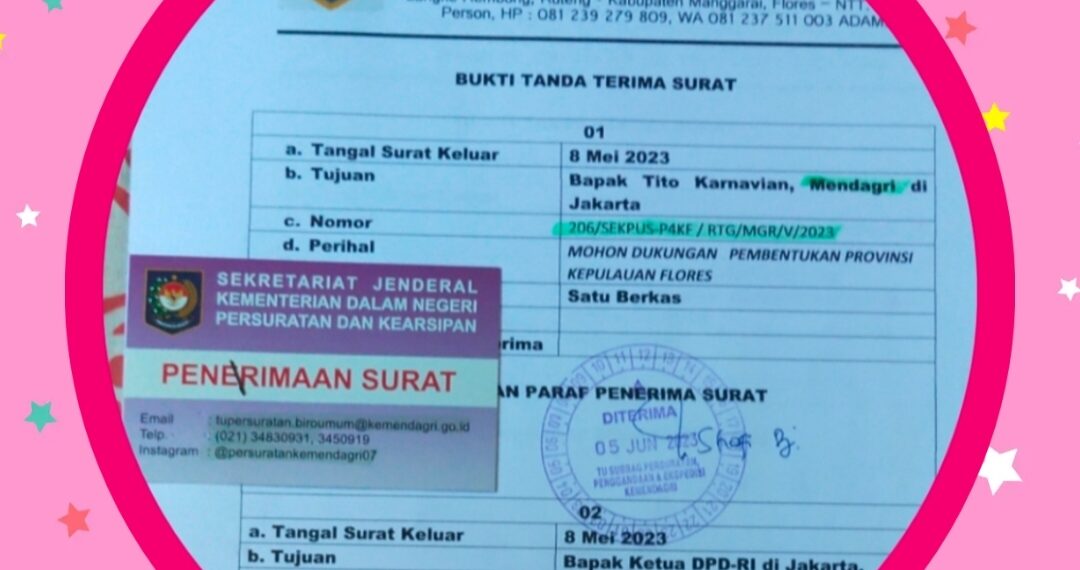 TEMBUS LANGSUNG KE MENDAGRI! 5 Juni 2023: Surat P4KF ke Tito Karnavian Resmi Diterima Kemendagri