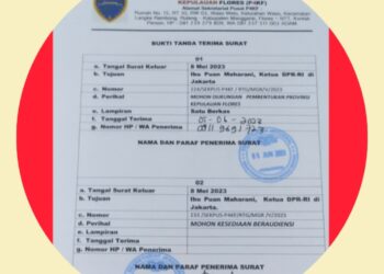 RESMI TEMBUS KETUA DPR RI ! P4KF Kantongi Bukti Sah Surat Dukungan Provinsi Kepulauan Flores Diterima Ibu Puan Maharani Sejak 5 Juni 2023