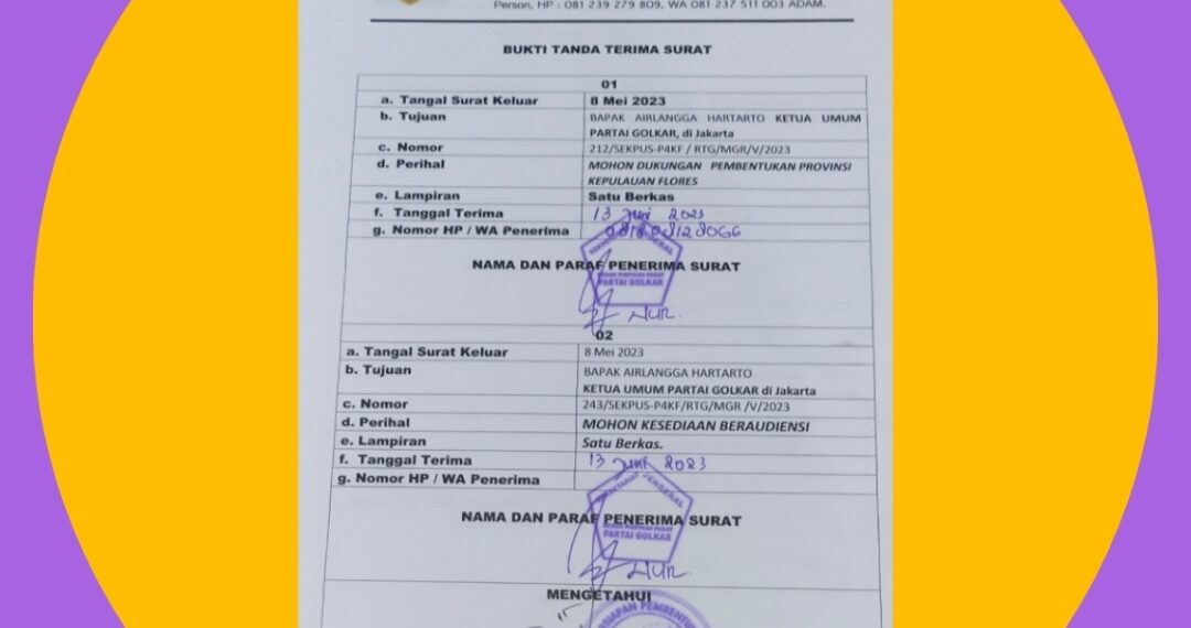 Tak Hanya Gerindra, P4KF Juga Datangi Golkar: Panitia Persiapan Pembentukan Provinsi Kepulauan Flores Mohon Dukungan Politik Airlangga Hartarto Demi 2,2 Juta Warga Flores di 9 Kabupaten