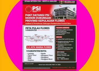 BREAKING! Setelah Gerindra, Golkar & PDI Perjuangan, P4KF Resmi Ketuk PSI – Perjuangan Provinsi Kepulauan Flores Adalah Perjuangan Politik Membentuk Realitas Baru