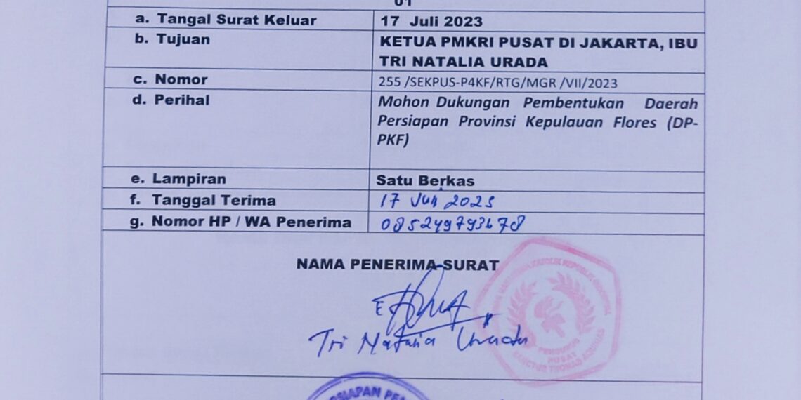 P4KF Mohon Dukungan Resmi Pembentukan Provinsi Kepulauan Flores Kepada PMKRI Pusat di Jakarta