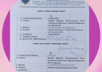 BREAKING: DOBRAK BAPPENAS DI ISTANA NEGARA JAKARTA, P4KF Mohon Dukungan dan Audiensi Provinsi Kepulauan Flores Masuk RPJMN & Desain Besar Penataan Daerah – Dokumen Resmi Diterima 6 Juni 2023