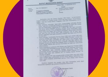 Surat Elegan Dari Ujung Barat Flores: Bupati Manggarai Barat Agustinus Ch. Dula Restui Provinsi Flores, Minta P4F Segera Tentukan Ibu Kota Secara Jujur dan Ikhlas