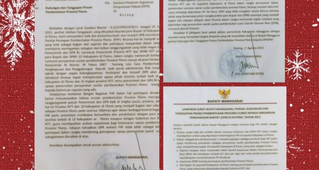 PECAH ! DOKUMEN LENGKAP BUPATI MANGGARAI 3 AGUSTUS 2013 TERBIT! NTT PASTI MEKAR! Gerakan NTT Membelah Diri Menuju PSS & PKF Dari Ruteng 8 Mei 2013 Tak Pernah Surut, Bupati Christian Rotok Beri 8 Butir Pokok Pikiran Sakti Untuk Percepat Provinsi