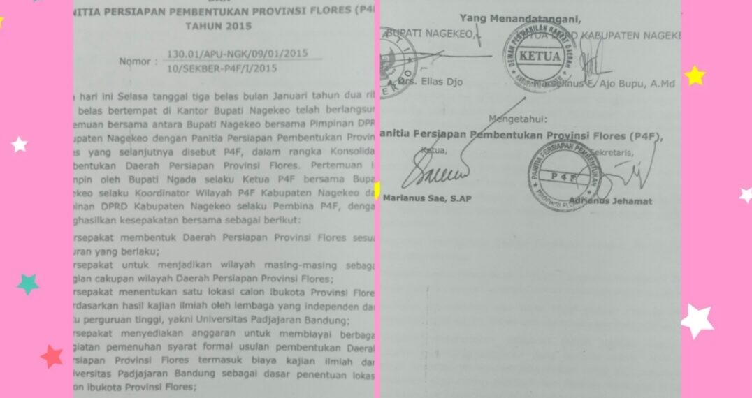 DEWASA & SIAP! 18 TAHUN MEKAR, NAGEKEO BUKTIKAN KESERIUSAN: SUDAH SIAPKAN 31 HA LAHAN BERSERTIFIKAT UNTUK IBUKOTA PROVINSI KEPULAUAN FLORES DI MBAY