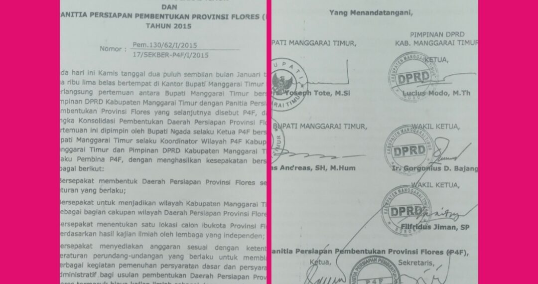 AFDOL! 19 TAHUN MEKAR DARI MANGGARAI, BORONG – MANGGARAI TIMUR MASUK 5 BESAR CALON IBUKOTA PKF VERSI KONGRES MBAY 2015, TEKEN PAKTA TERIMA APAPUN HASIL KAJIAN ILMIAH