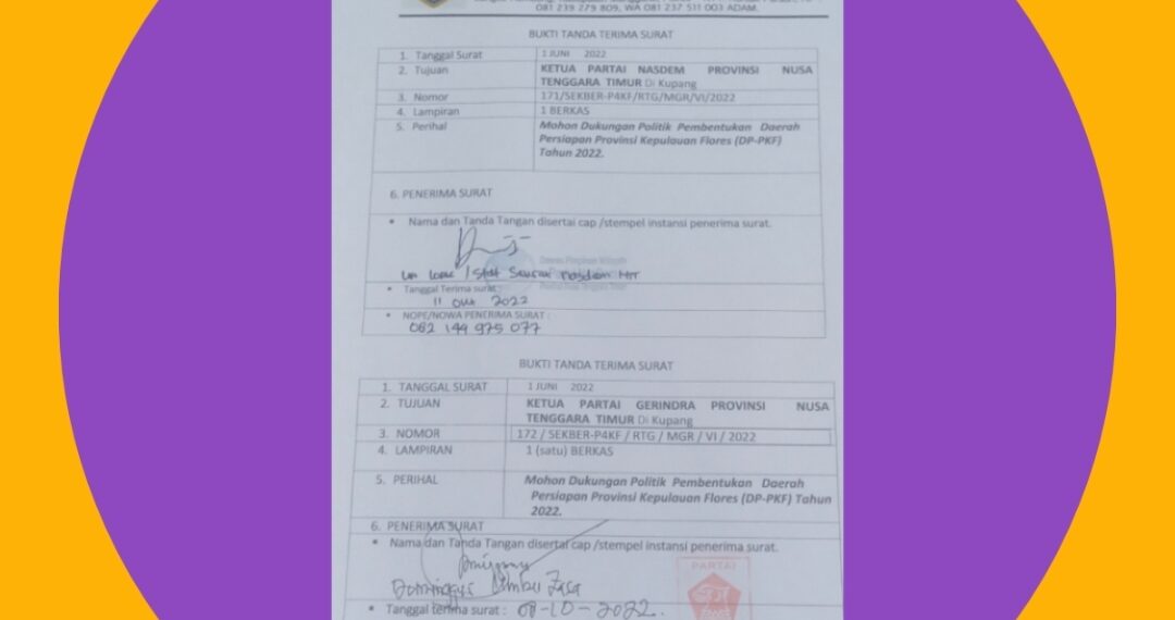 TERBONGKAR! INI BUKTI P4KF LOBI NASDEM & GERINDRA DI KUPANG 11 OKTOBER 2022: PERJUANGAN PKF SEJAK 1954 BUTUH RESTU PARPOL UNTUK USULAN GUBERNUR KE PRESIDEN