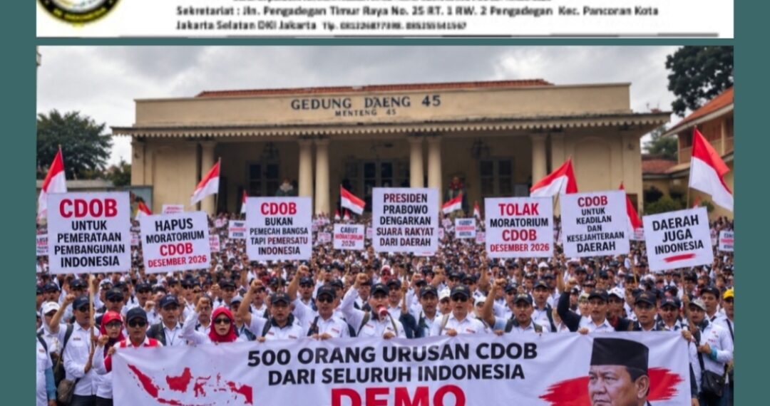GEDUNG DJUANG 45 BERGETAR! 500 Delegasi DOB Ultimatum Istana: Cabut Moratorium & Sahkan PP Desartada Sebelum Desember 2026!