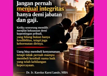 OPINI MAGNA: JANGAN JUAL INTEGRITAS DEMI JABATAN DAN GAJI – PESAN KERAS Dr. KAROLUS KARNI LANDO UNTUK PEJABAT FLORES DAN NTT!