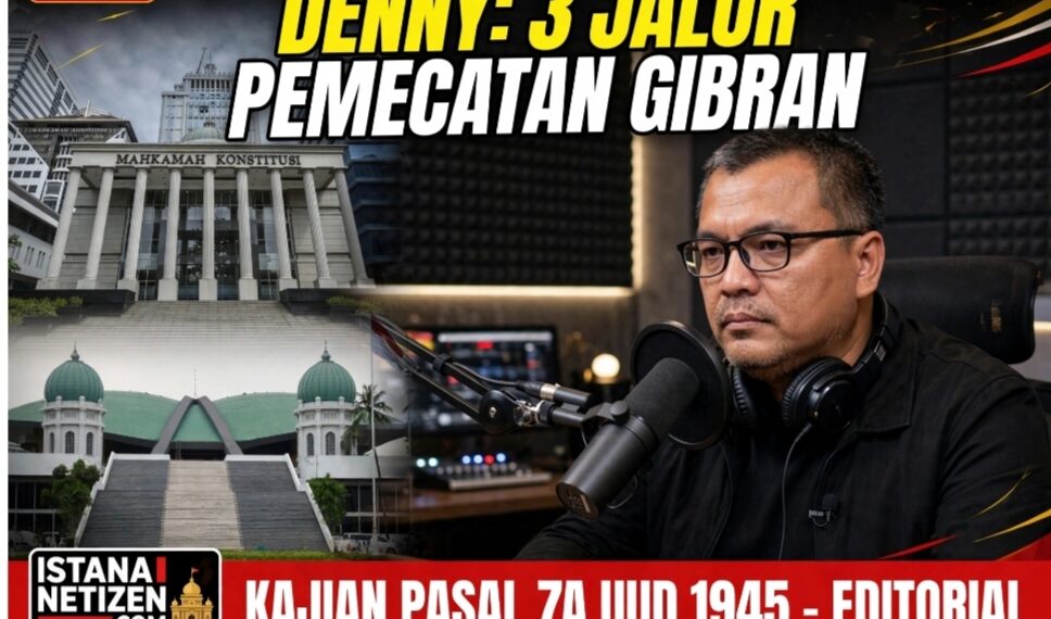 DENNY GAS LAGI: MEMECAT GIBRAN ITU WAJIB, BUKAN CUMA PERLU!