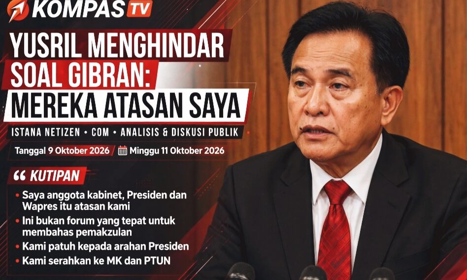 YUSRIL MENGHINDAR SOAL GIBRAN: MEREKA ATASAN SAYA