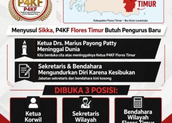 DARURAT PENGURUS! KURSI KETUA P4KF FLOTIM KOSONG, DIBUKA UNTUK UMUM
