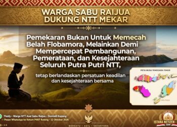 WARGA SABU RAIJUA DI KUPANG DUKUNG NTT MEKAR: DEMI PEMERATAAN DAN PERCEPATAN PEMBANGUNAN