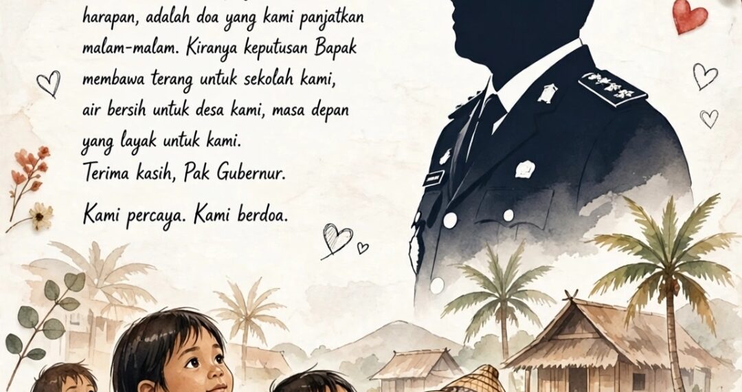SURAT CINTA DARI KUPANG: PAK GUBERNUR, TANDA TANGAN BAPAK ADALAH DOA KAMI