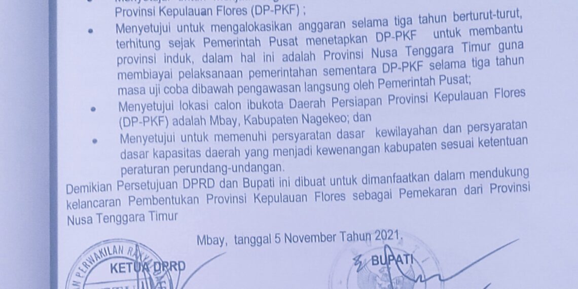 BREAKING: NAGEKEO SAH! BUPATI & DPRD SETUJU BIAYAI PROVINSI FLORES 3 TAHUN, TETAPKAN MBAY IBUKOTA