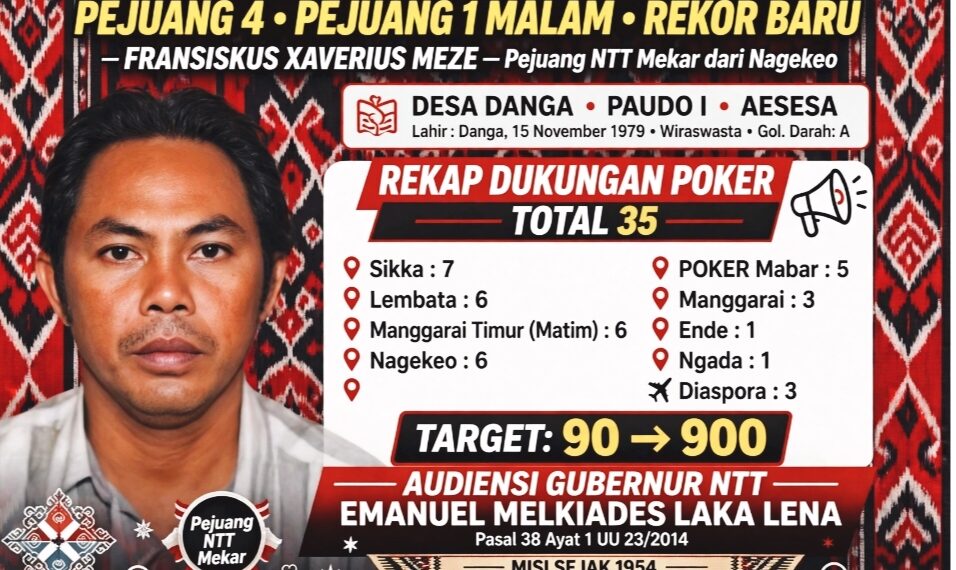 NAGEKEO POKER! Fransiskus Meze Kunci Kursi 35