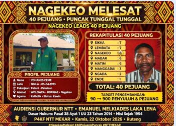 SAH! NAGEKEO 8 – PUNCAK TUNGGAL! KURSI 40 DIKUNCI YOHANES CEME! P4KF NTT MEKAR