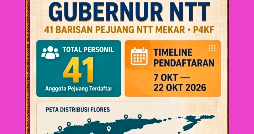 TEMBUS 41 PEJUANG! DARI PELOSOK FLORES HINGGA DIASPORA BATAM SIAP DOBRAK PINTU GUBERNUR NTT!