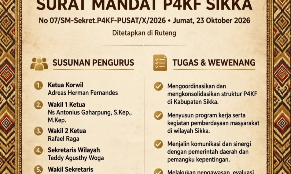 SAH! 7 JENDERAL P4KF SIKKA DI MAUMERE DAPAT MANDAT PUSAT!