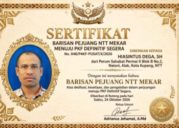 KUPANG MELEDAK! HIASINTUS DEGA SH – KARYAWAN SWASTA ALAK DAFTAR PEJUANG 48 NTT MEKAR!
