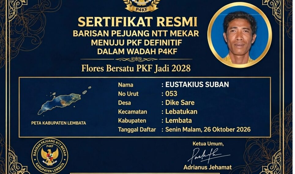 No.53 DARI LEWOTANA: Eustakius Suban – Laskar Lebatukan Lembata Gabung P4KF!