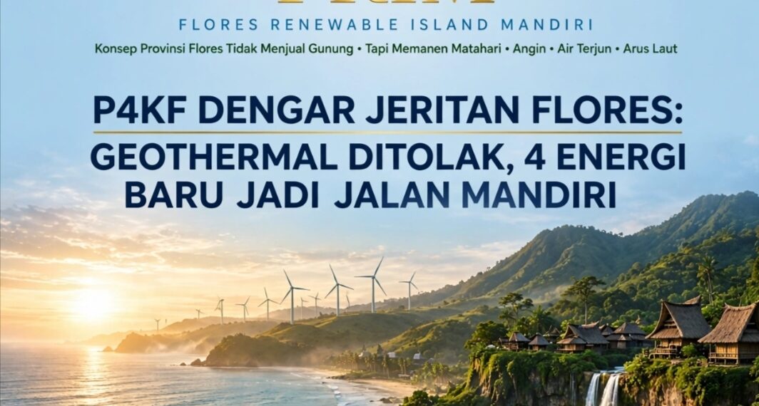 P4KF Dengar Jeritan Flores: Geothermal Ditolak, Energi Matahari, Angin & Arus Laut Jadi Jalan Mandiri Provinsi Kepulauan Flores!