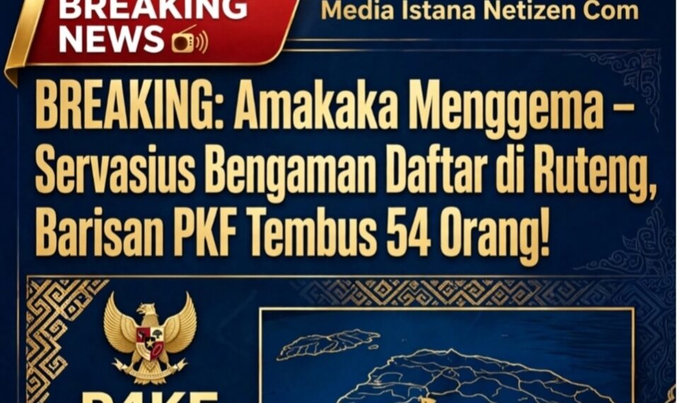 BREAKING: Amakaka Menggema – Servasius Bengaman Daftar di Ruteng, Barisan PKF Tembus 54 Orang!
