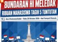 BUNDARAN HI MELEDAK! RIBUAN MAHASISWA TAGIH 5 TUNTUTAN KE PRABOWO-GIBRAN!
