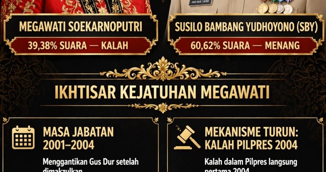 MEGAWATI TUMBANG! KALAH TELAK 60% VS SBY DI PILPRES LANGSUNG PERTAMA 2004!