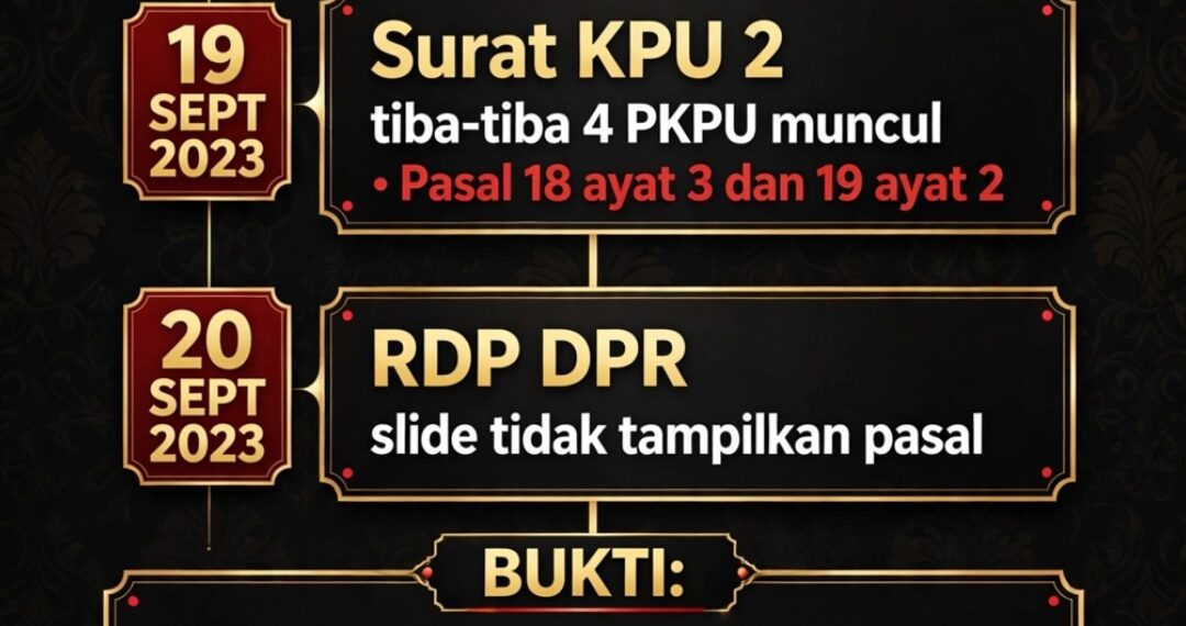 PKPU GATE TERBONGKAR! GOLKAR AKUI PASAL GIBRAN DISELUNDUPKAN!